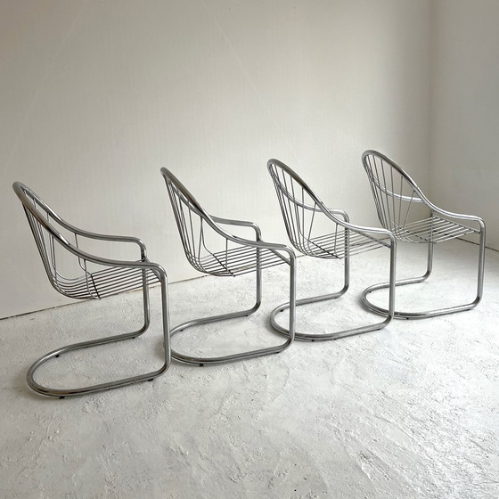 Image 1 of 4 Chaises chrome