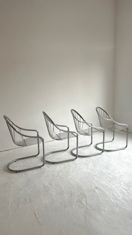 Image 1 of 4 Chaises chrome