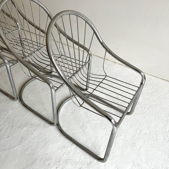 Image 1 of 4 Chaises chrome