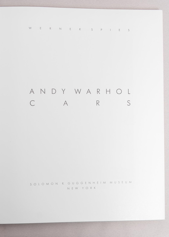 Image 1 of Andy Warhol - Cars (édition pour le Guggenheim)