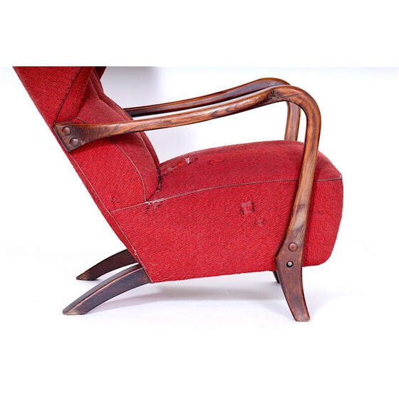 Image 1 of Fauteuil vintage tchécoslovaque en bois, 1920