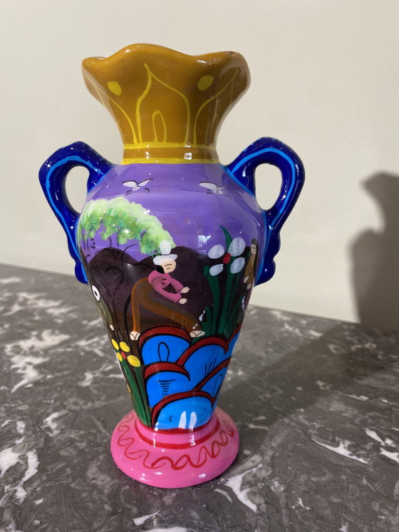Image 1 of Vase Coloré Ethnique 