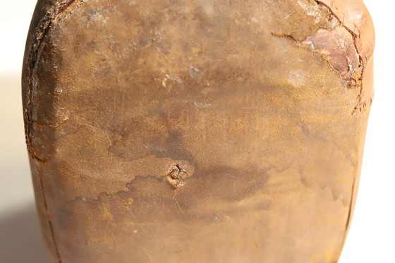 Image 1 of Tabouret de gymnastique vintage en cuir | années 1930, Tchécoslovaquie