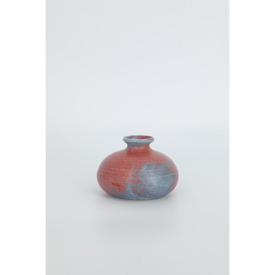 Vase de collection vintage en grès bicolore, Suède 1960 – Ceramic (photo 6 of 6)