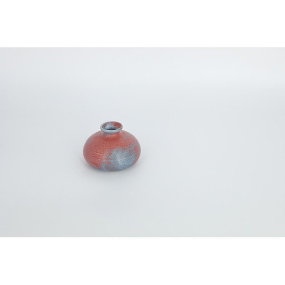 Vase de collection vintage en grès bicolore, Suède 1960 – Ceramic (photo 3 of 6)