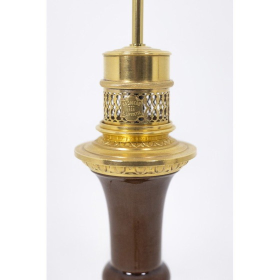 Image 1 of Paire de lampes en porcelaine et bronze pour la Maison Gagneau, France 1880