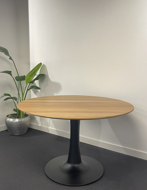 Leolux Columna Dining Table 120 Diameter Showroom