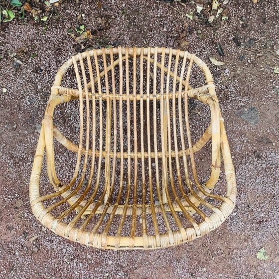 Image 1 of Fauteuil Coquille En Rotin