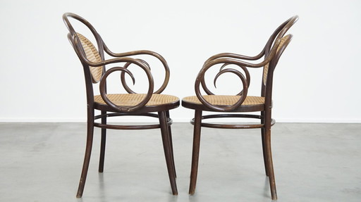 2 X Chaise bistro avec accoudoirs