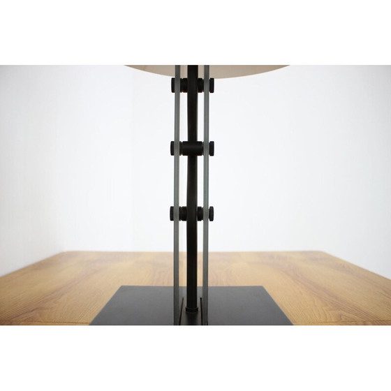 Image 1 of Lampe vintage en verre aluminium et métal par Kamenický Šenov, Tchécoslovaquie 1980