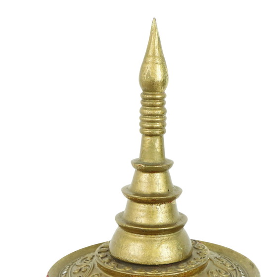 Image 1 of Bol à offrandes en bois feuille d'or Birmanie