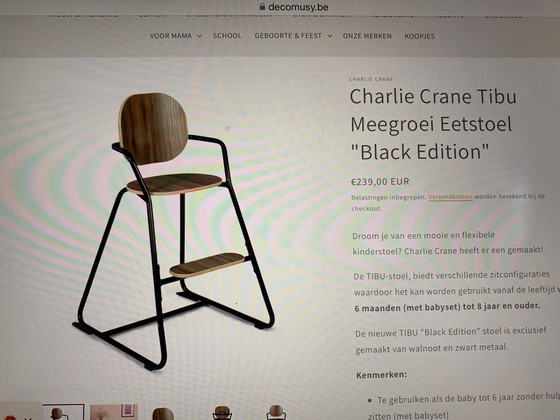 Image 1 of Chaise haute Charlie Crane