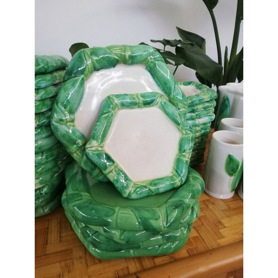 Image 1 of Ensemble de 31 plats et verres tropicaux pour le service vintage italien par Colin Morrow pour Arpex, 1970