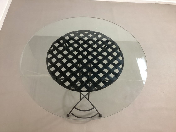 Image 1 of Chaises vintage en rotin avec table