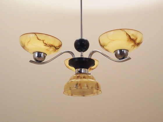 Image 1 of Lustre en verre, Design danois, 1970S, Production : Danemark