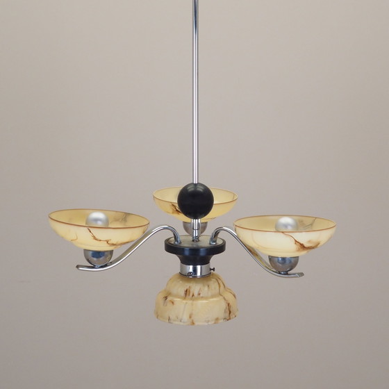 Image 1 of Lustre en verre, Design danois, 1970S, Production : Danemark