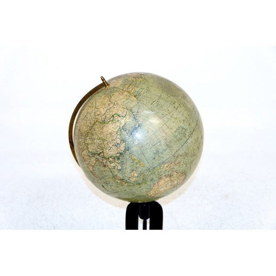 Image 1 of Globe terrestre vintage en bois, Suède 1940
