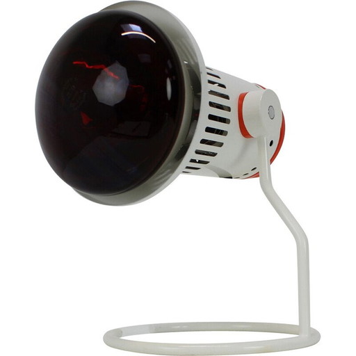 Lampe de table infrarouge vintage Chirana en métal et plastique, Tchécoslovaquie 1980