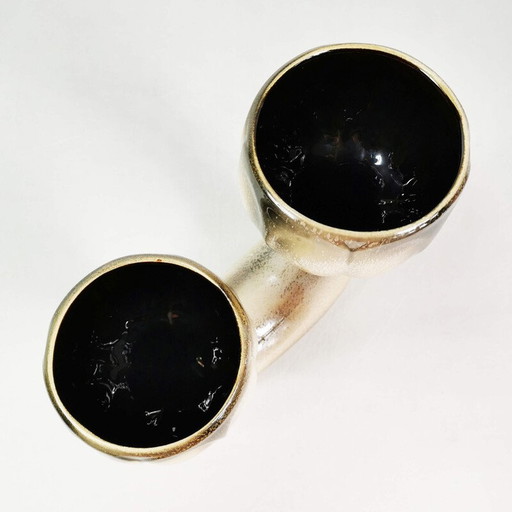 Pot de fleurs vintage en céramique pour Bay Keramik, Allemagne 1960