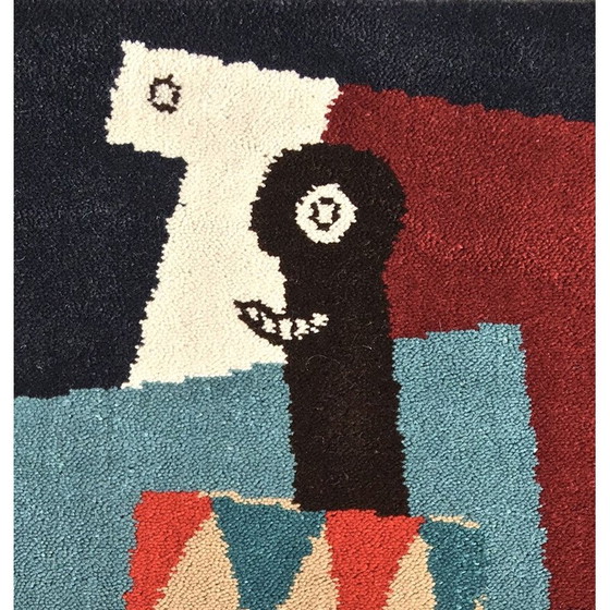 Image 1 of Tapisserie murale vintage Arlequin de Picasso et Desso