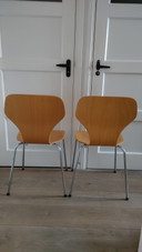 2 Chaises danoises Des2 Phoenix Danmark Butterfly Chair