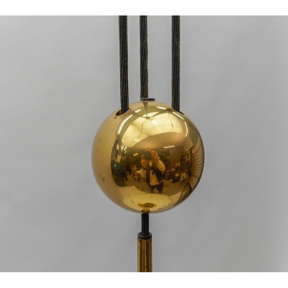 Image 1 of Lampe suspendue Posa en laiton et céramique par Florian Schulz, 1970