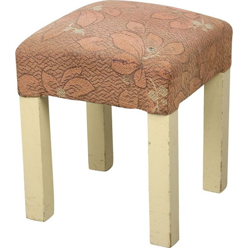 Tabouret vintage saumon