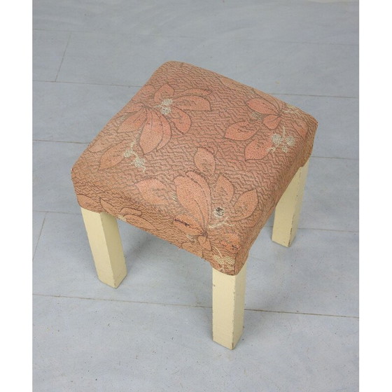 Image 1 of Tabouret vintage saumon