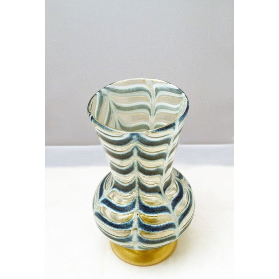 Image 1 of Vase Vintage Graffito Barbarico par Ercole Barovier pour Barovier & Toso, 1969