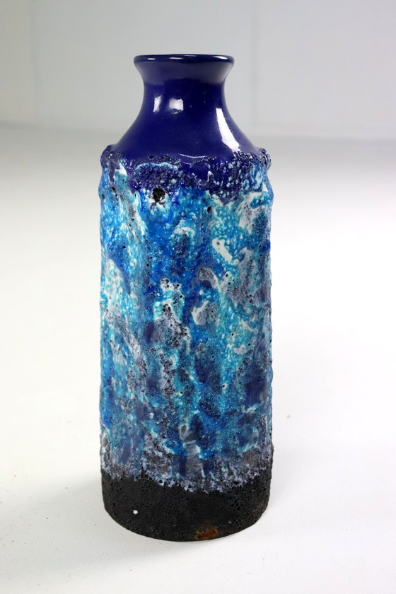 Image 1 of West Germanay Marei Capri 4103 Vase Vintage Blue