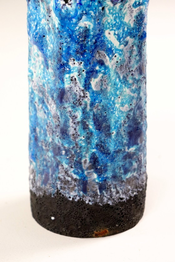 Image 1 of West Germanay Marei Capri 4103 Vase Vintage Blue