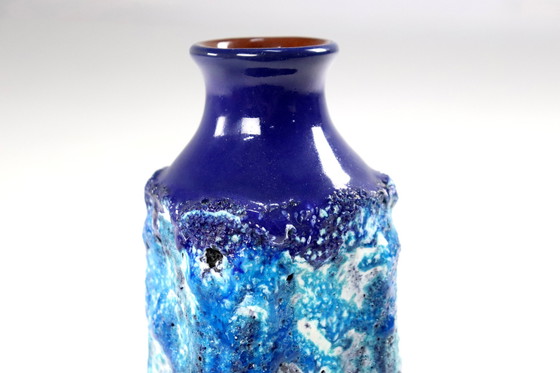 Image 1 of West Germanay Marei Capri 4103 Vase Vintage Blue