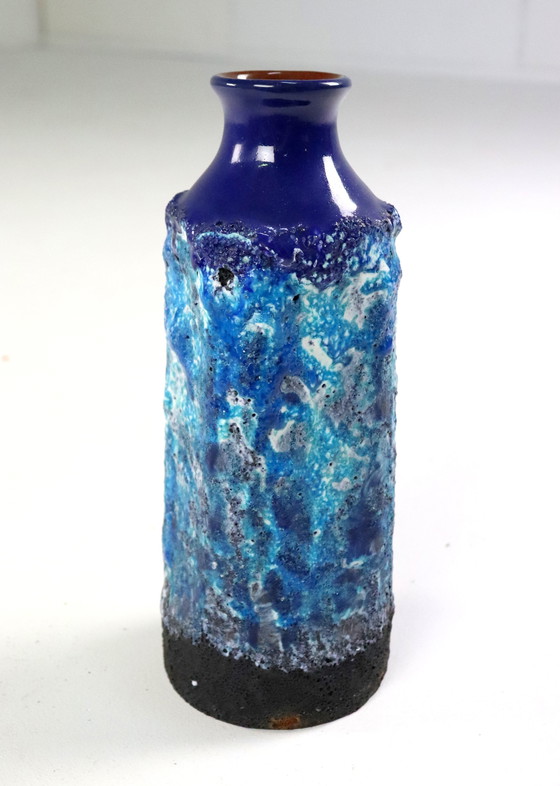 Image 1 of West Germanay Marei Capri 4103 Vase Vintage Blue