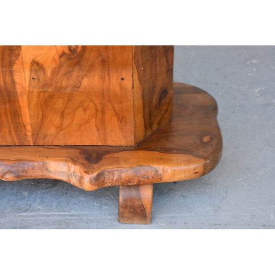 Image 1 of Bar vintage Brutaliste free form en olivier 1970