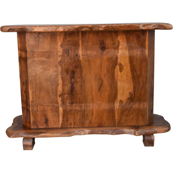 Image 1 of Bar vintage Brutaliste free form en olivier 1970