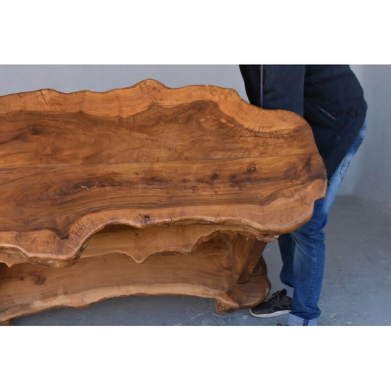 Image 1 of Bar vintage Brutaliste free form en olivier 1970