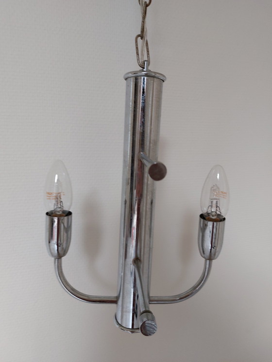 Image 1 of Lustre chromé vintage