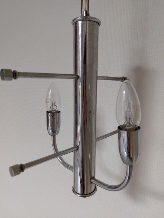 Image 1 of Lustre chromé vintage