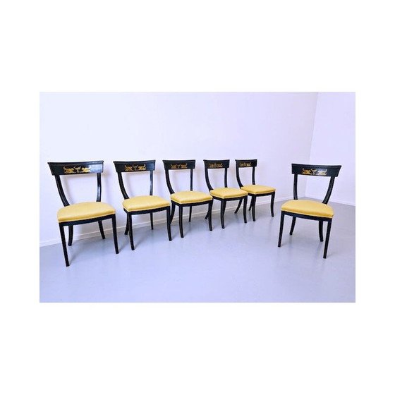 Image 1 of Ensemble de 6 chaises vintage Belgique