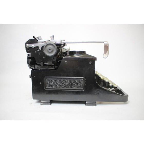 Image 1 of Machine à écrire vintage en métal, acier, chrome et tissu, Allemagne 1915