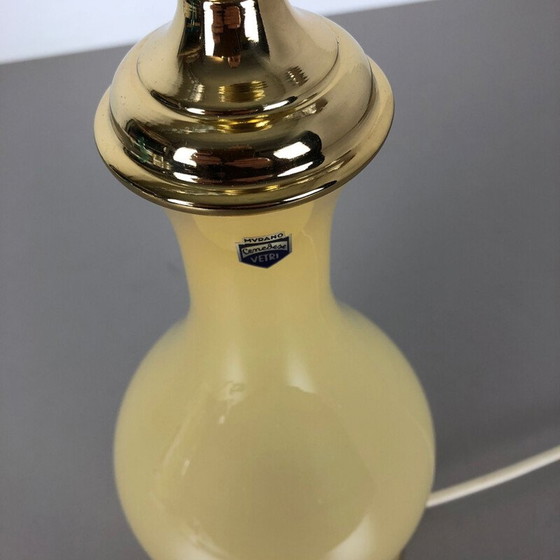 Image 1 of Lampe de bureau vintage en verre opale murano par Cenedese Vetri, Italie 1960