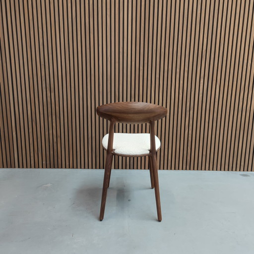 Artisan Wu Dining Chair In Boucle