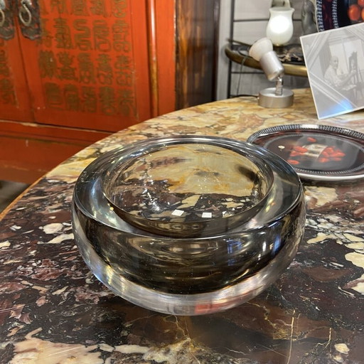 Cendrier vintage en verre de Murano, Italie 1970