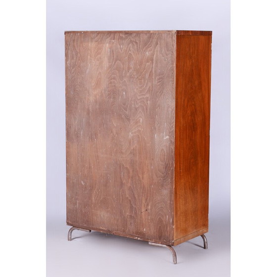Image 1 of Armoire vintage en noyer Bauhaus par Robert Slezak, République Tchèque 1930-1939s