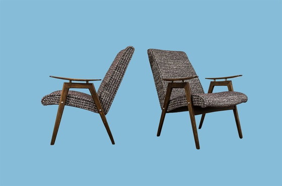 Image 1 of Paire de fauteuils par Jaroslav Šmídek ,Ton, Tchécoslovaquie, 1960's