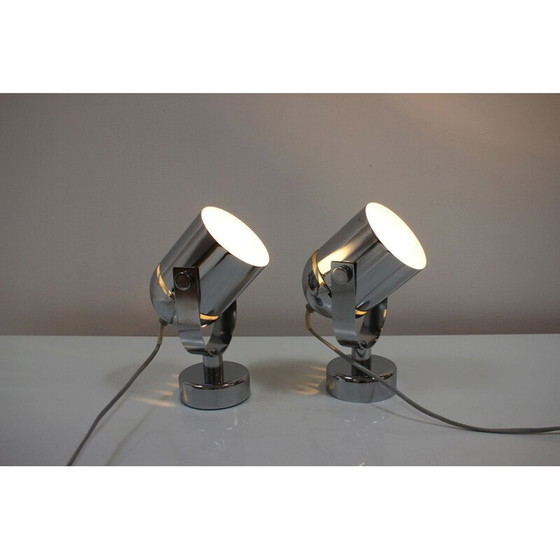 Image 1 of Paire d'appliques en métal vintage par Stanislav Indra, Tchécoslovaquie 1970