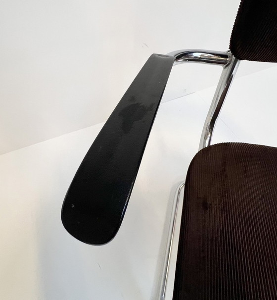 Image 1 of Ensemble de chaises design en métal de style Gispen (4), 1970's