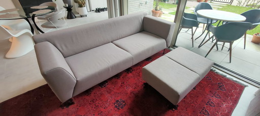 Rolf Benz Linea 3 Seater + Hocker