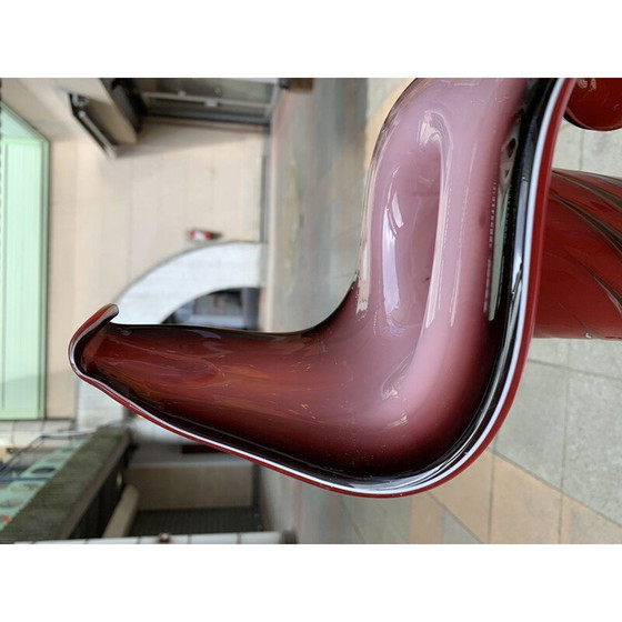 Image 1 of Vase "arum" vintage en verre de Murano, années 1950