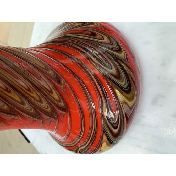 Image 1 of Vase "arum" vintage en verre de Murano, années 1950